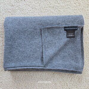 NWOT Cozee Cashmere Travel Wrap Grey Knit Scarf